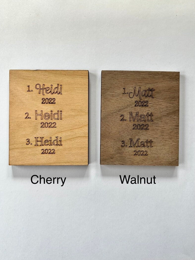 Personalized Chevy Silverado Inspired Ornament (walnut or cherry)