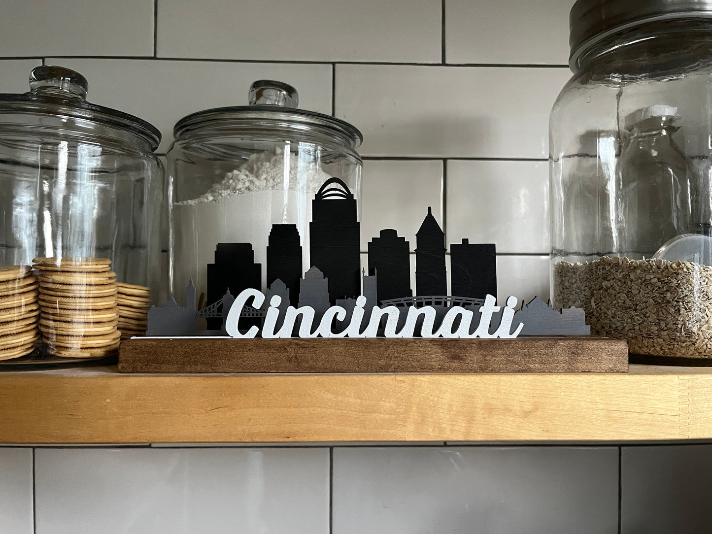 Cincinnati Skyline mantle piece