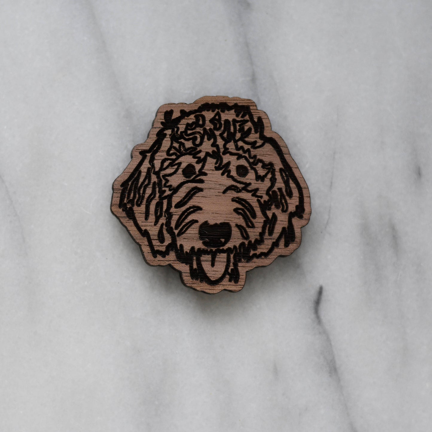 Goldendoodle Magnet or Labradoodle Magnet (cherry or walnut)