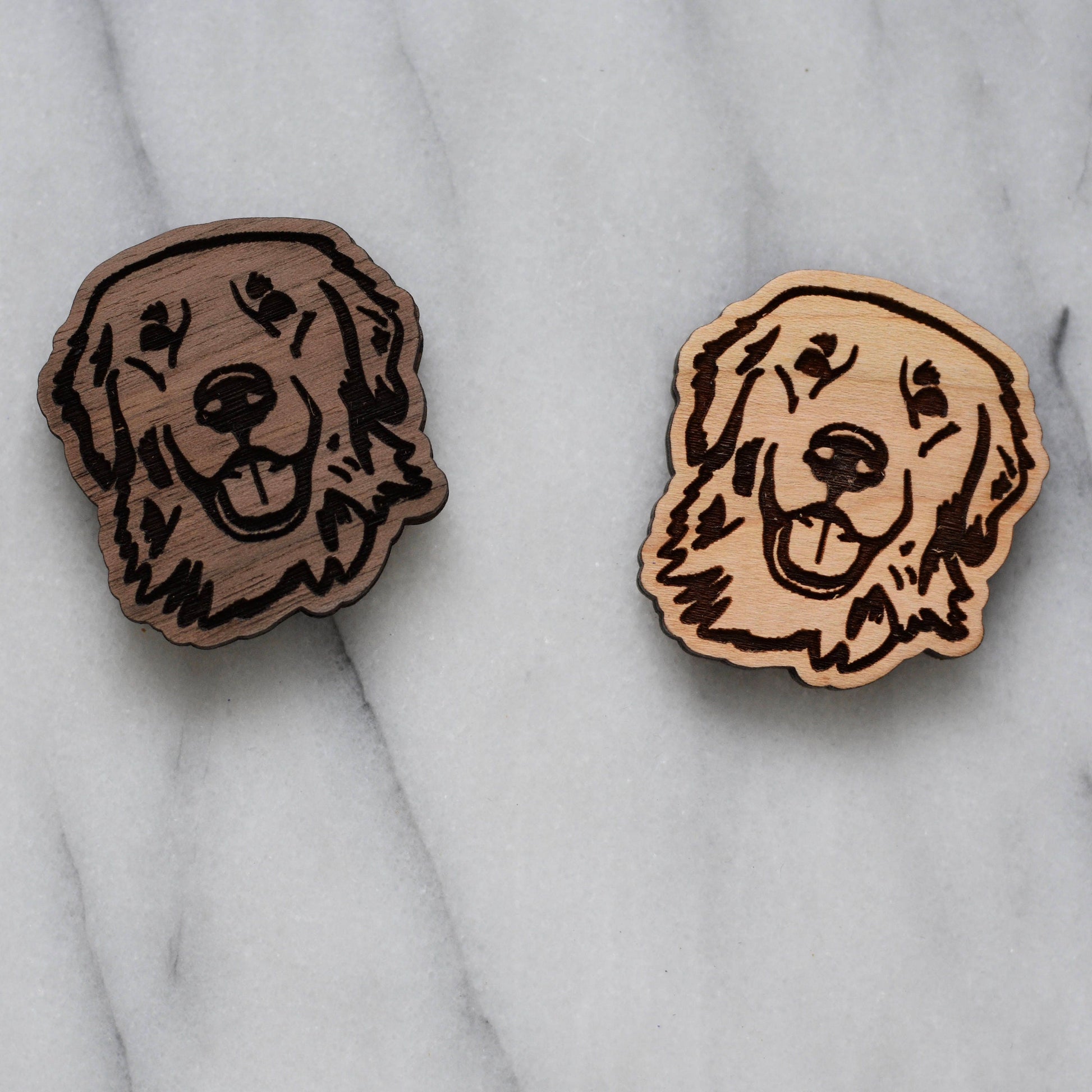 Golden Retriever Magnet (walnut or cherry)