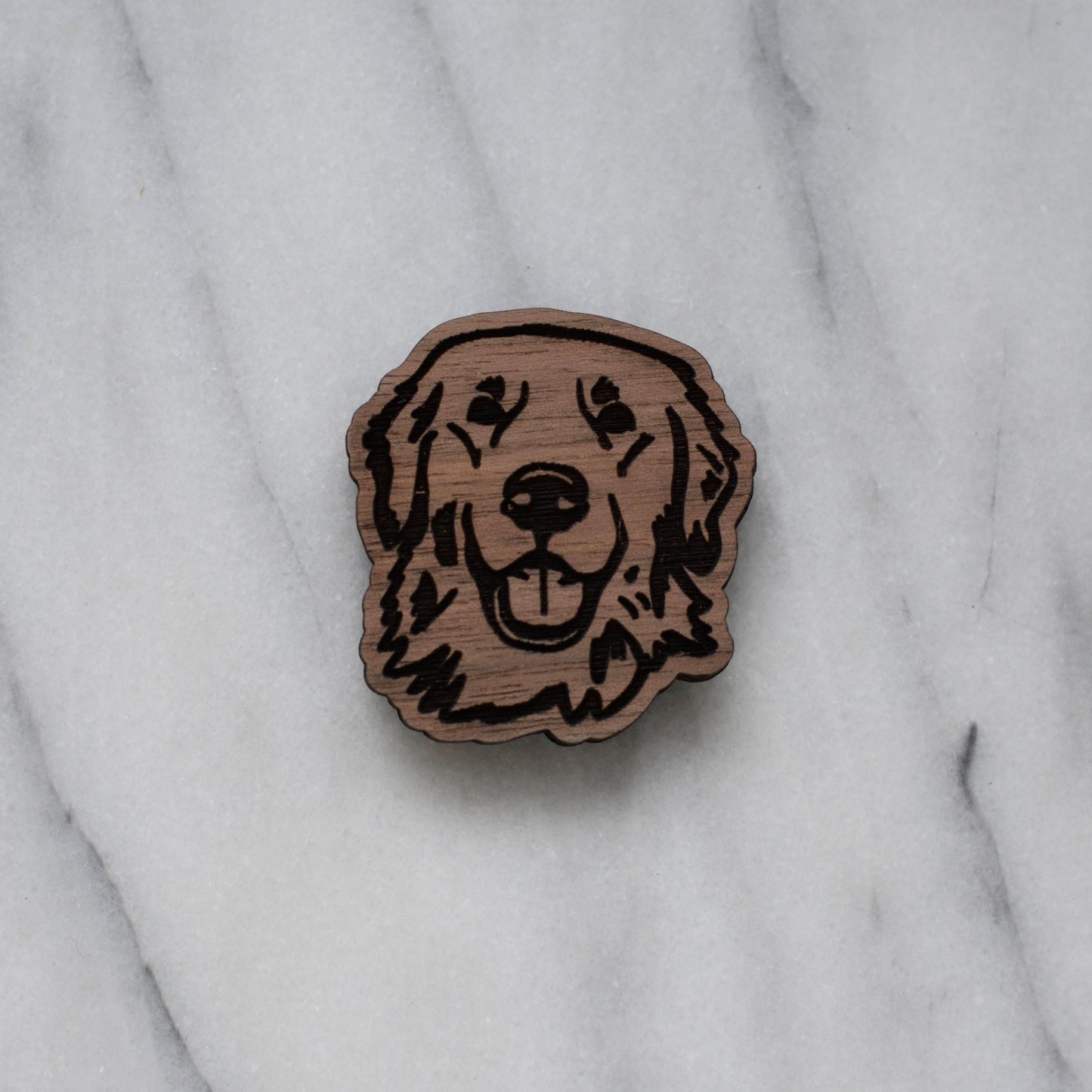 Golden Retriever Magnet (walnut or cherry)