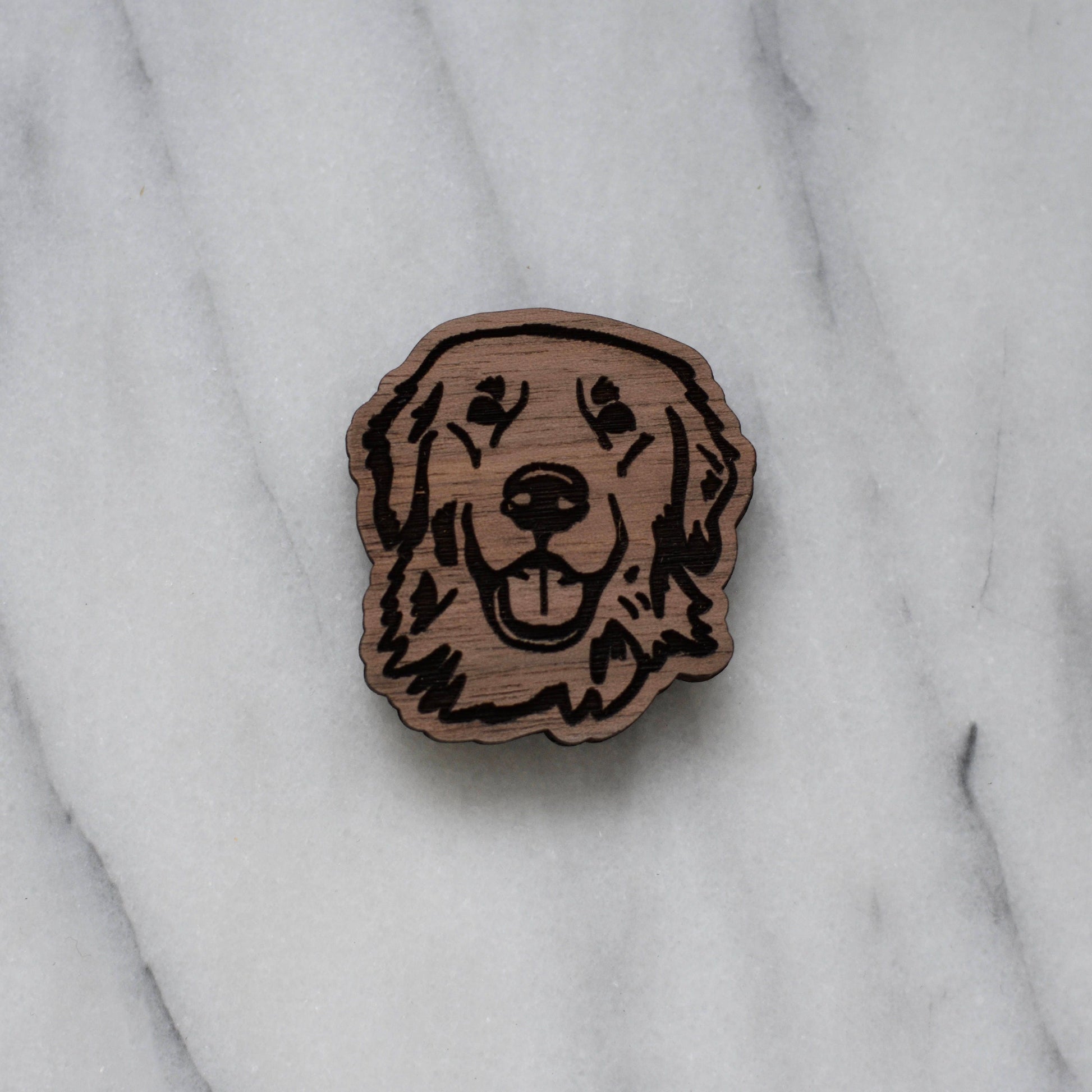 Golden Retriever Magnet (walnut or cherry)