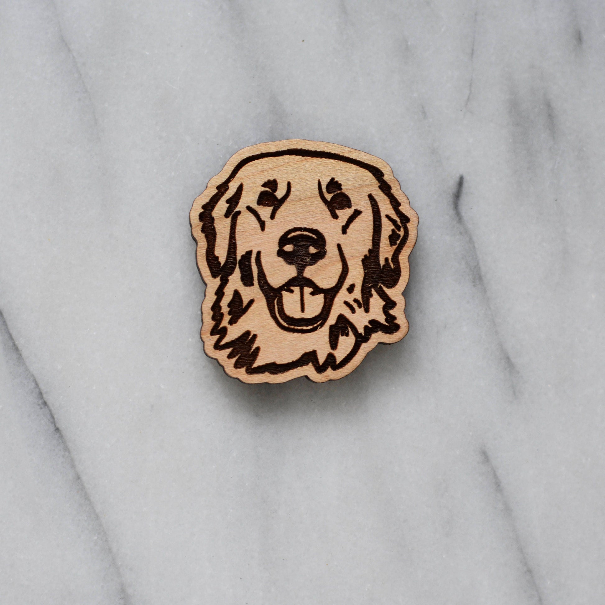 Golden Retriever Magnet (walnut or cherry)