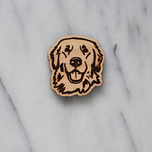Golden Retriever Magnet (walnut or cherry)