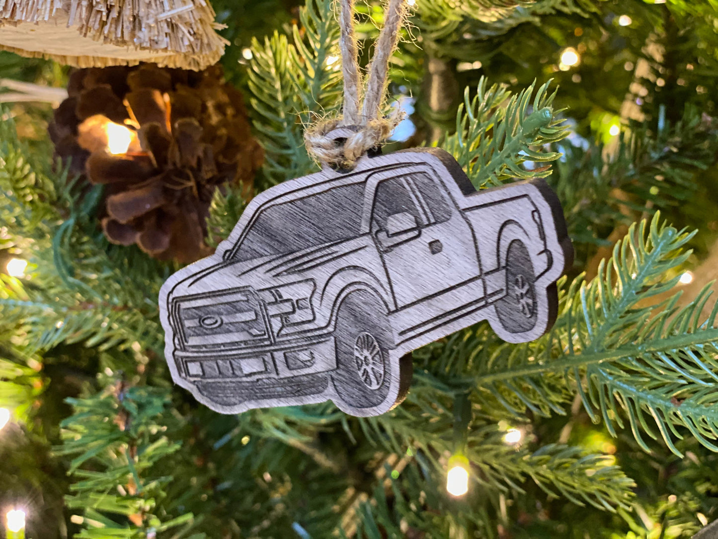 Personalized Ford F-150 Inspired Ornament (walnut, cherry, or maple)