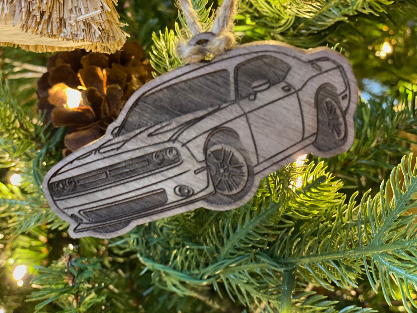 Personalized Dodge Challenger Inspired Ornament