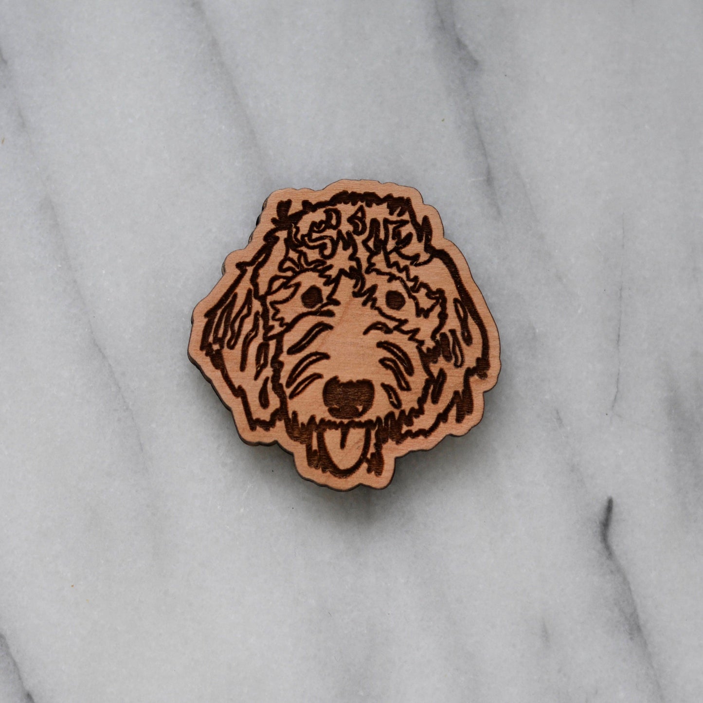 Goldendoodle Magnet or Labradoodle Magnet (cherry or walnut)