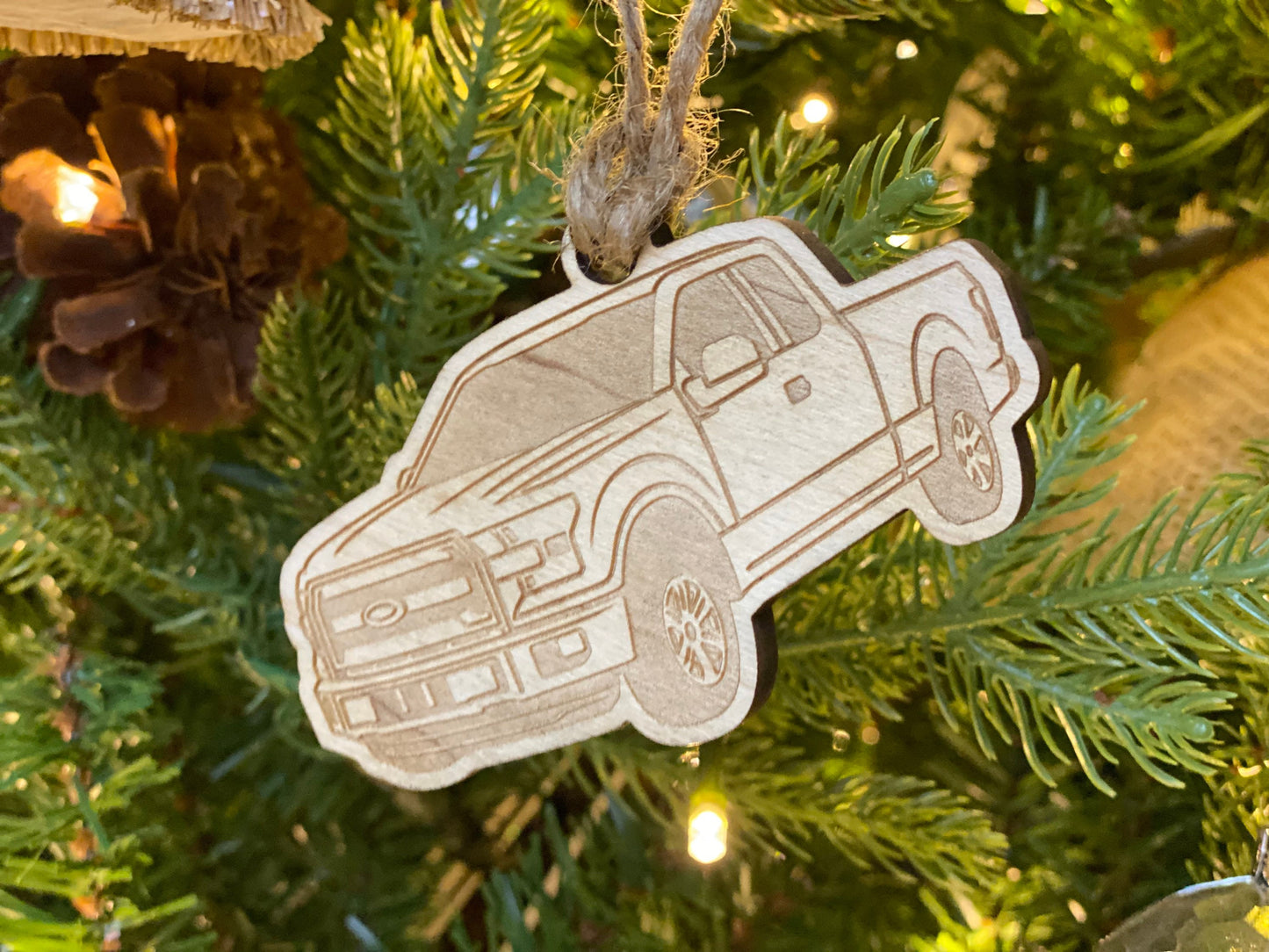 Personalized Ford F-150 Inspired Ornament (walnut, cherry, or maple)