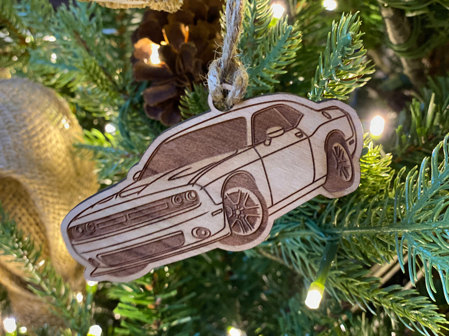 Personalized Dodge Challenger Inspired Ornament