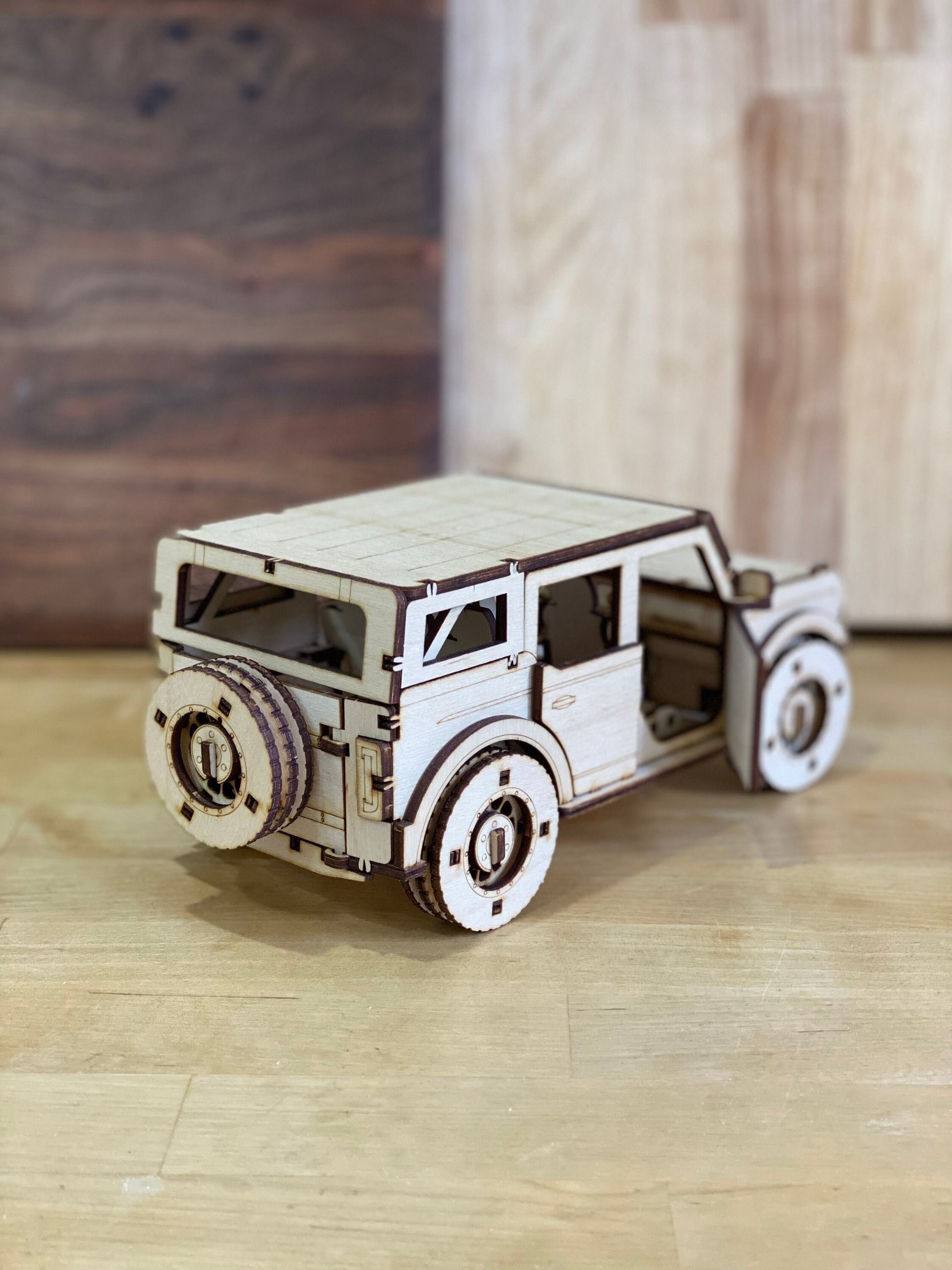 Ford Bronco Wooden DIY 3D Puzzle, Ford Bronco Owner Gift