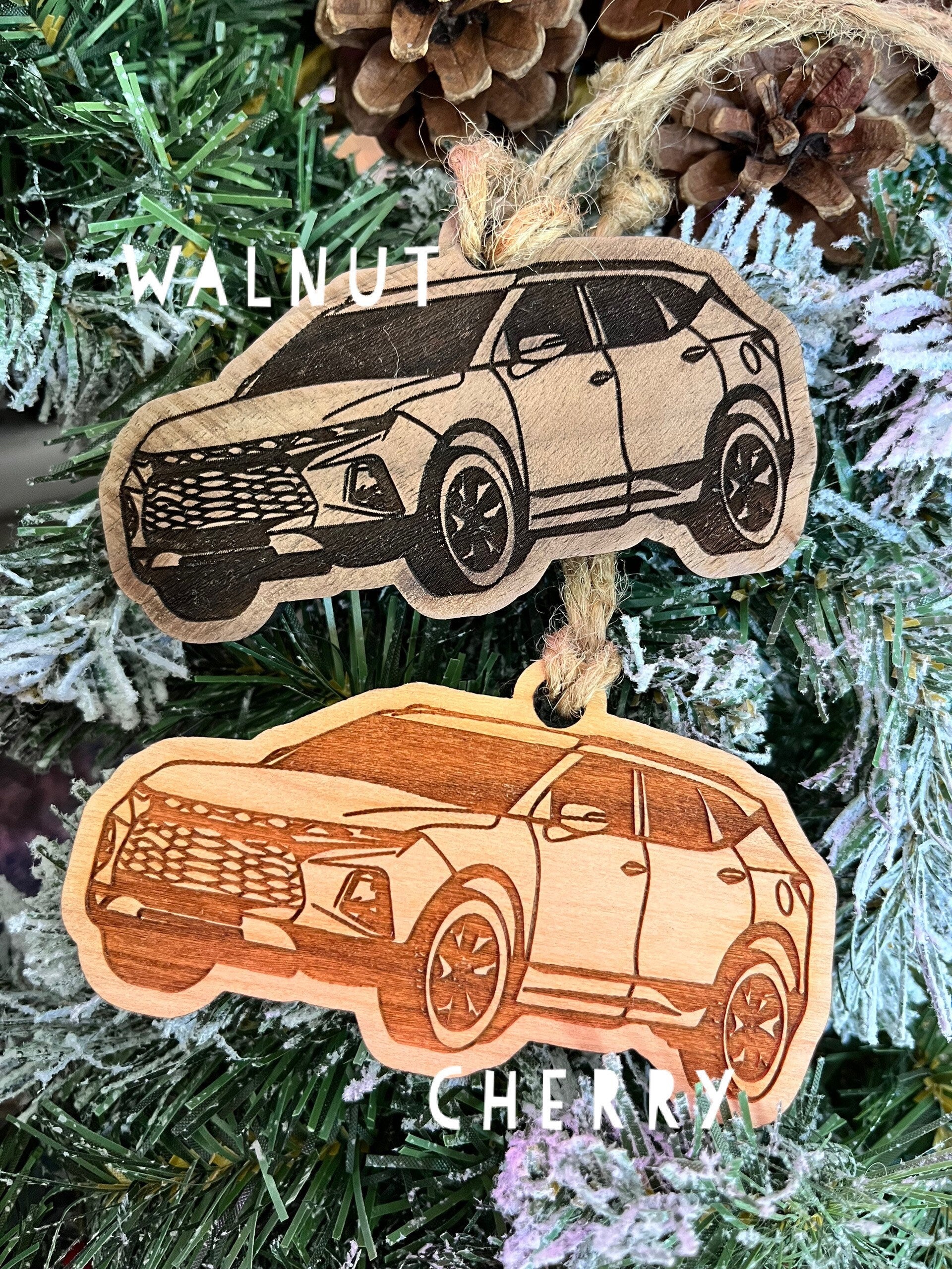 Personalized Chevy Blazer Inspired Ornament (walnut or cherry)