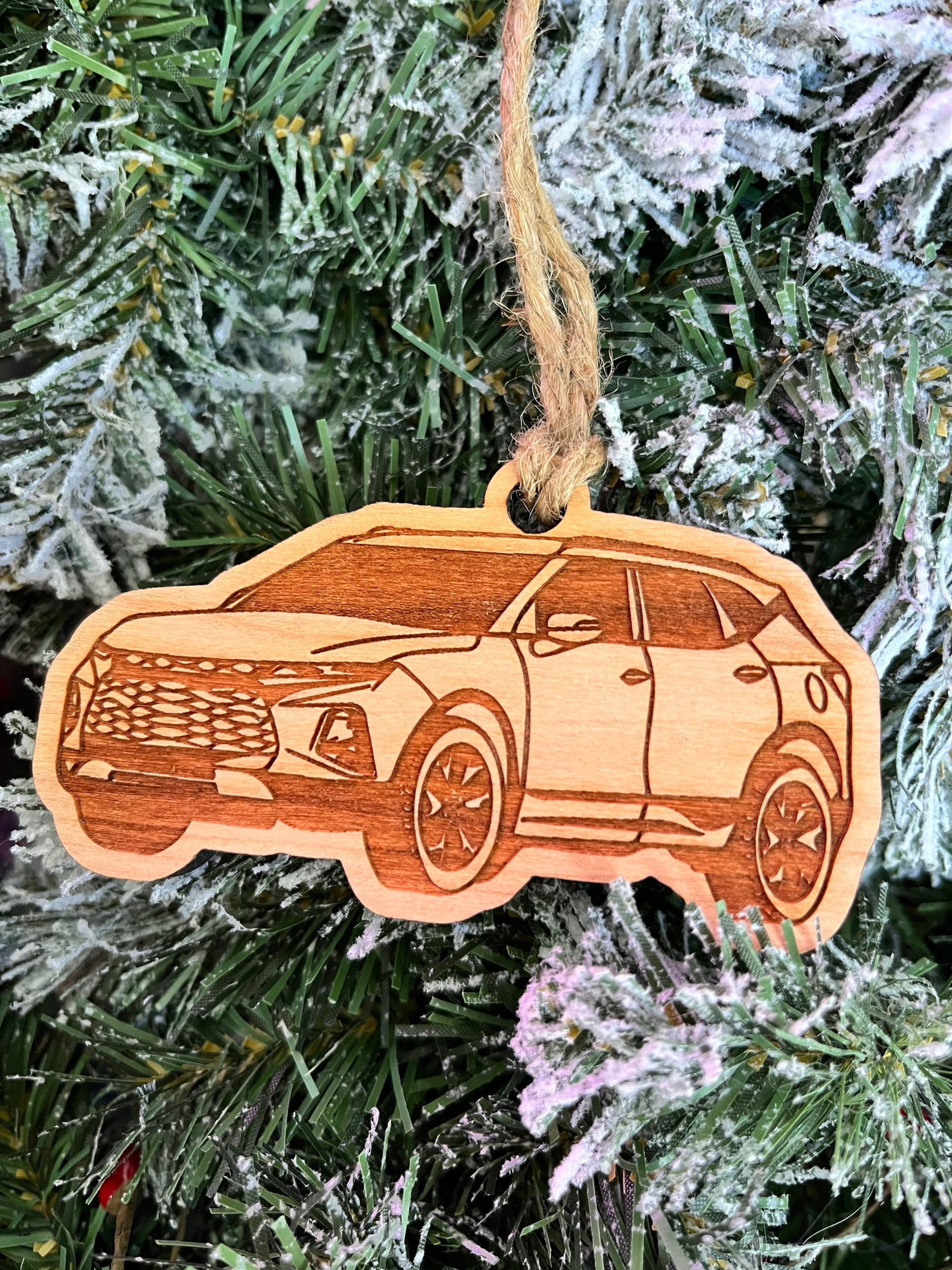 Personalized Chevy Blazer Inspired Ornament (walnut or cherry)