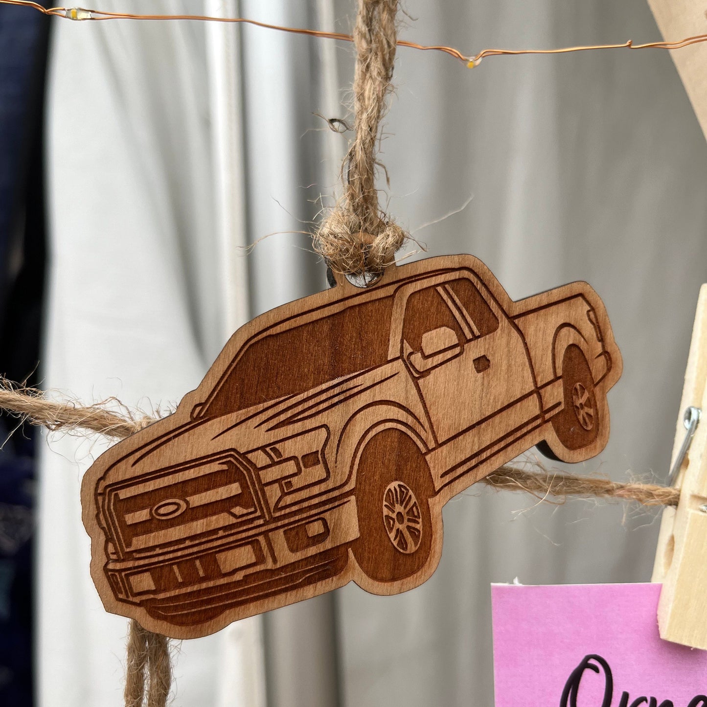 Personalized Ford F-150 Inspired Ornament (walnut, cherry, or maple)