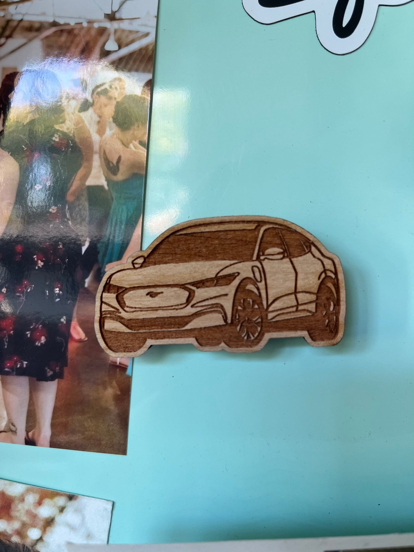 Mustang Mach-E Magnet (cherry or walnut)