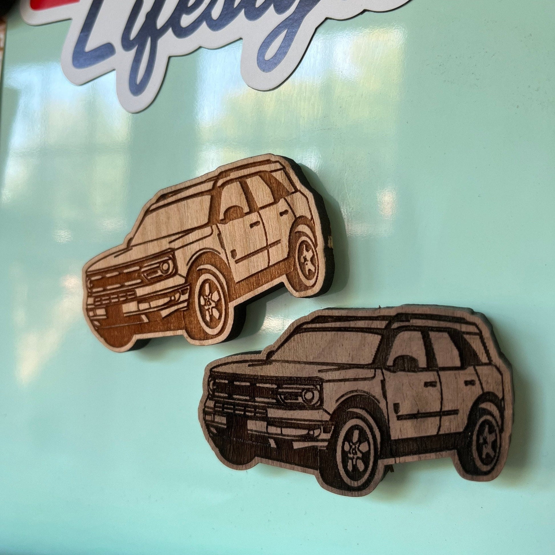 Ford Bronco Sport Magnet (cherry or walnut)