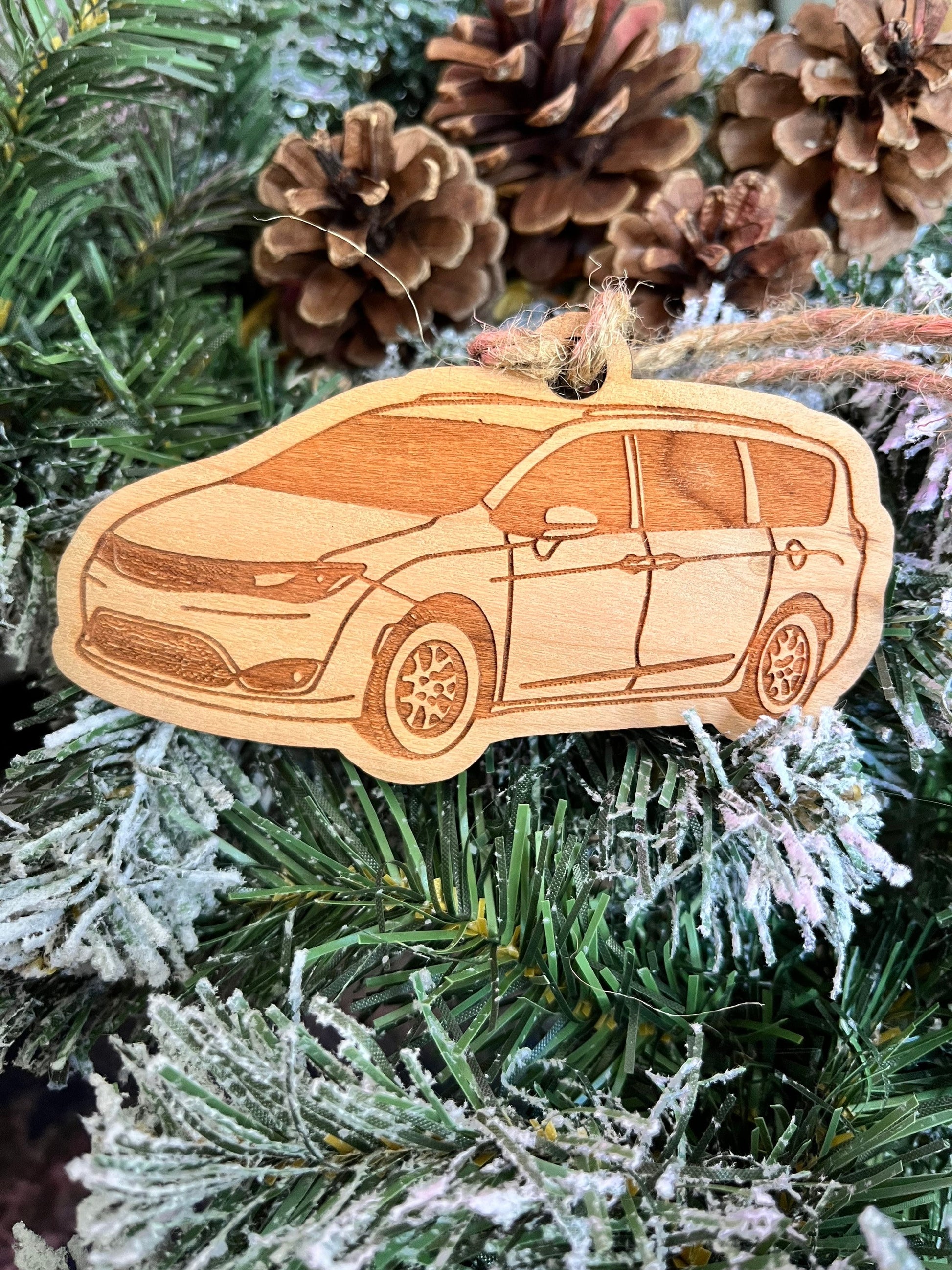 Pacifica Inspired Ornament (walnut or cherry)