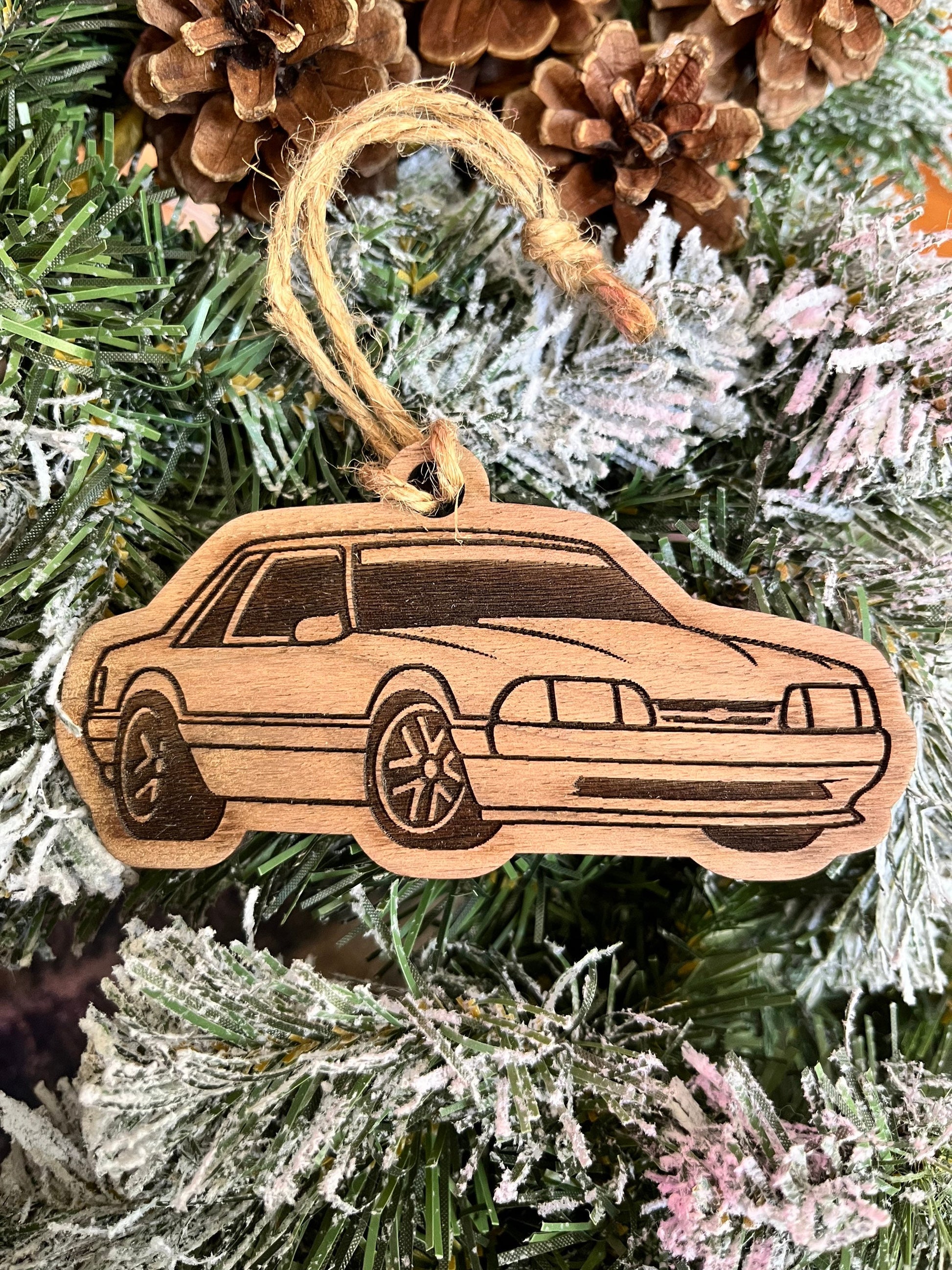 Personalized Ford Mustang fox body Ornament/Convertible foxbody Ornament