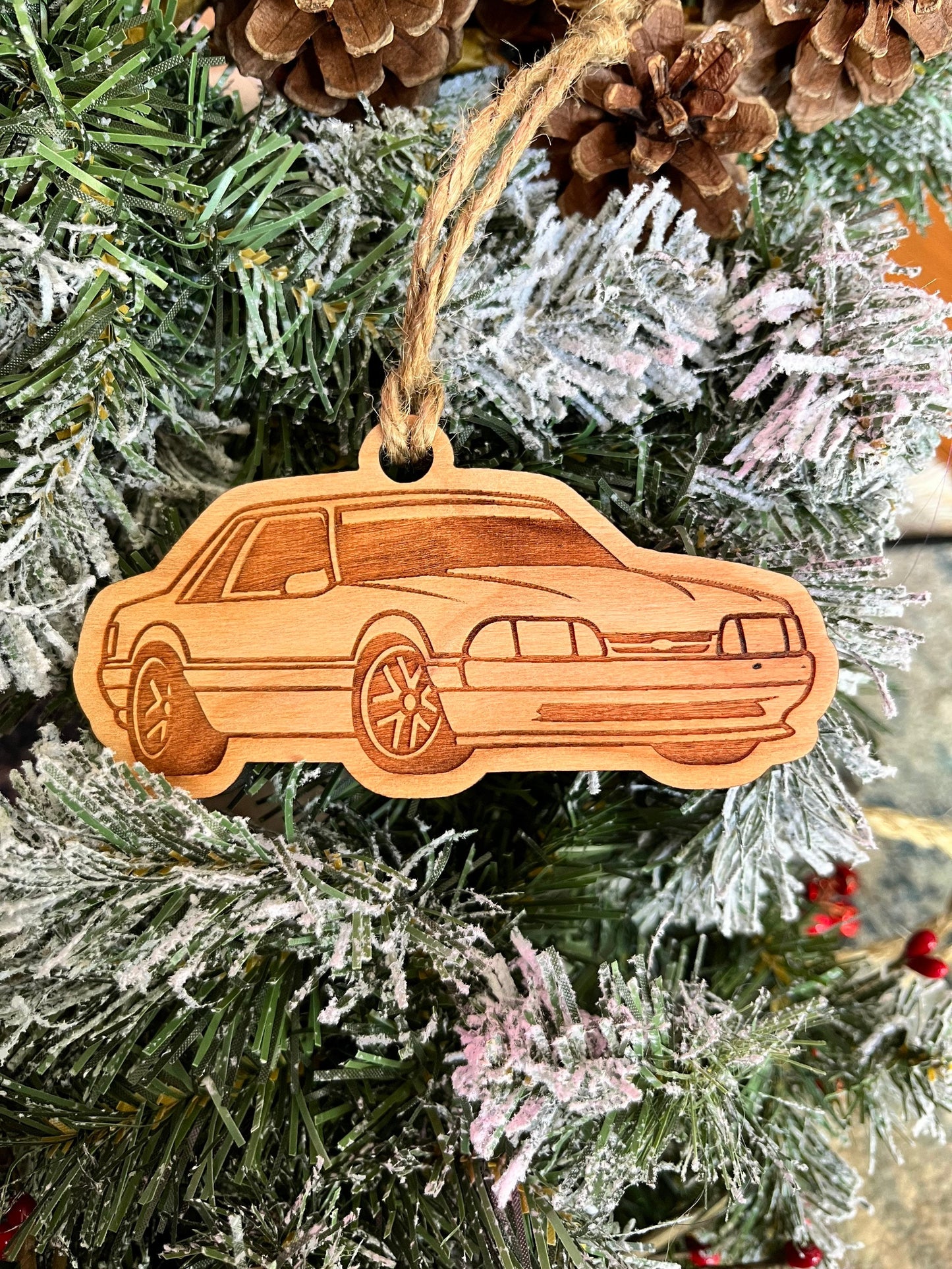 Personalized Ford Mustang fox body Ornament/Convertible foxbody Ornament