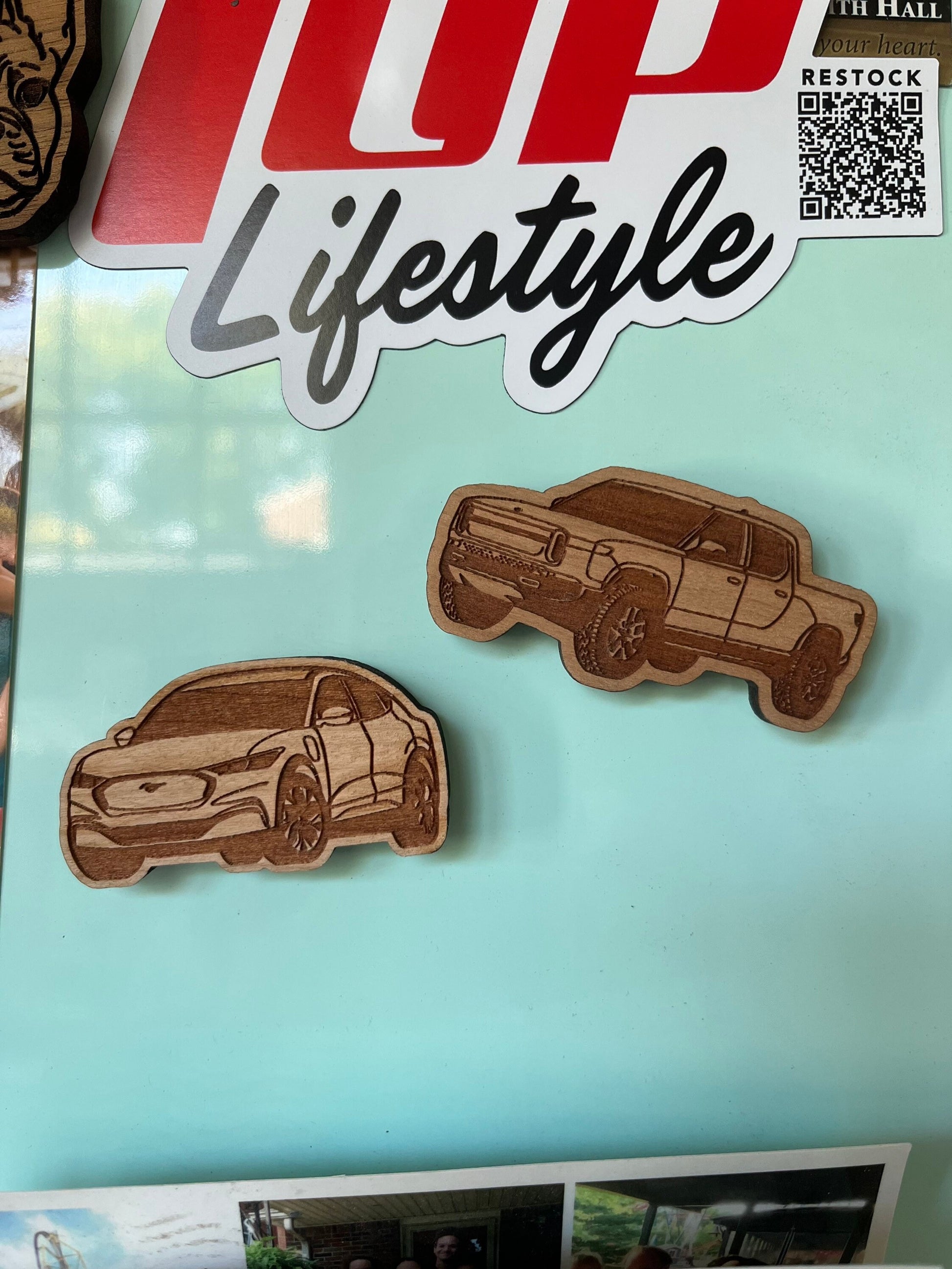Mustang Mach-E Magnet (cherry or walnut)