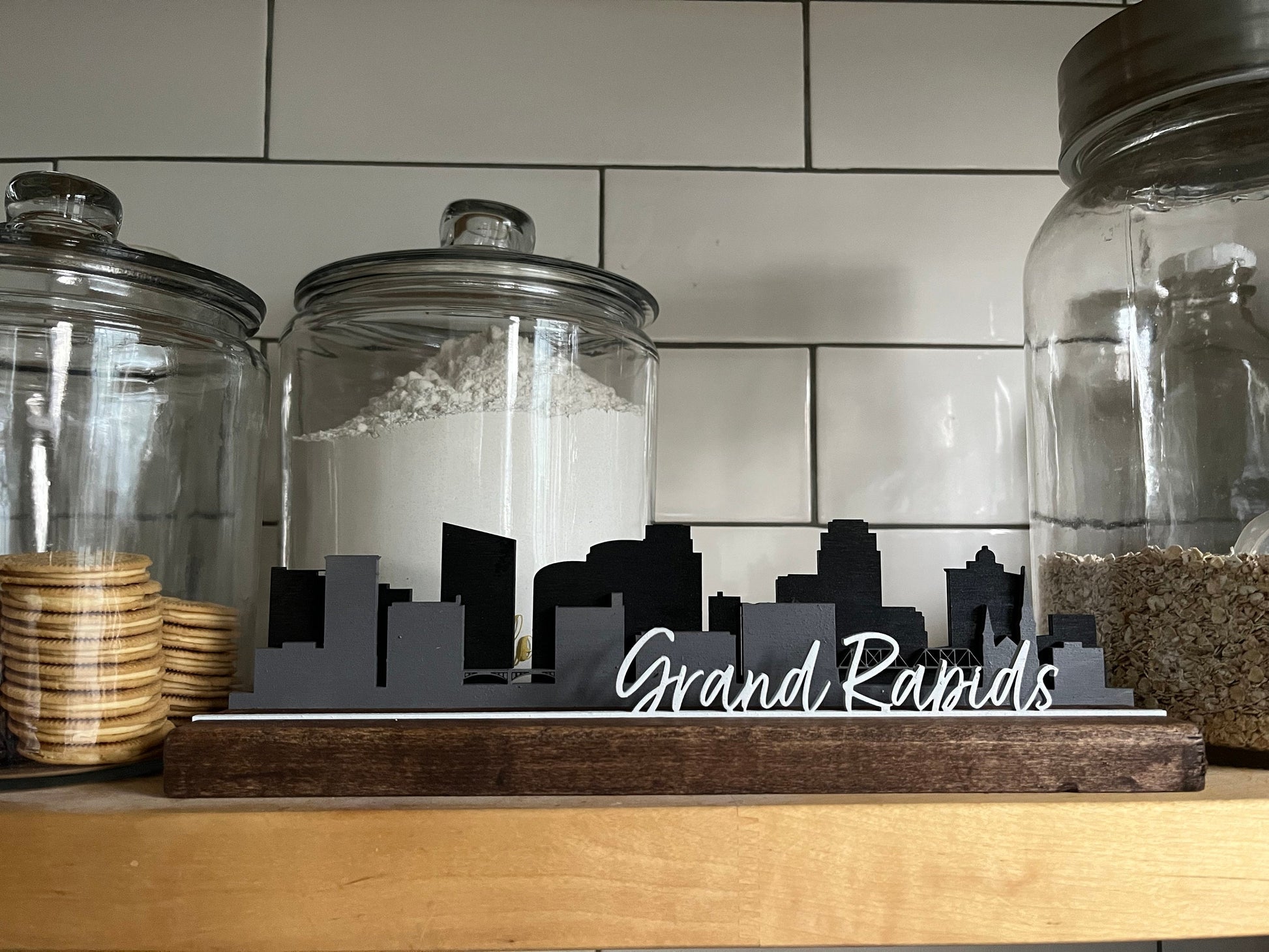 Grand Rapids Skyline mantle piece