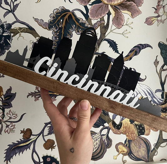 Cincinnati Skyline mantle piece