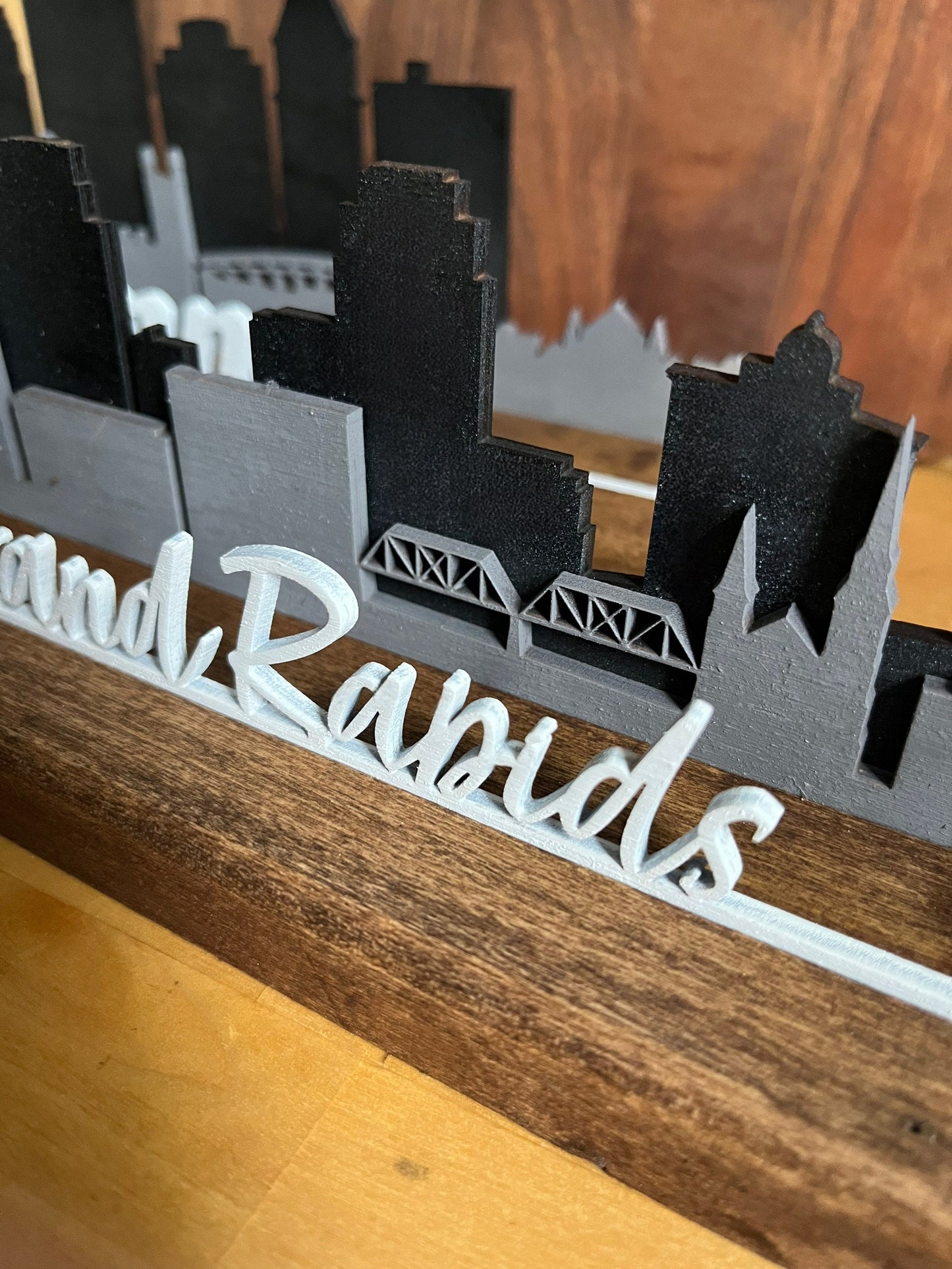 Grand Rapids Skyline mantle piece